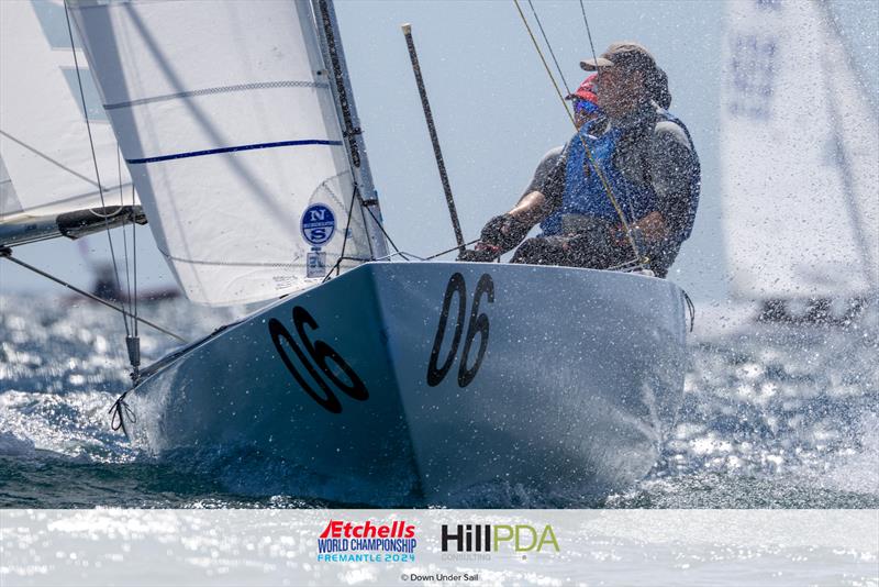 No Dramas on day 5 of the 2024 Etchells World Championships photo copyright Suellen Hurling for Live Sail Die and Down Under Sail taken at Fremantle Sailing Club and featuring the Etchells class