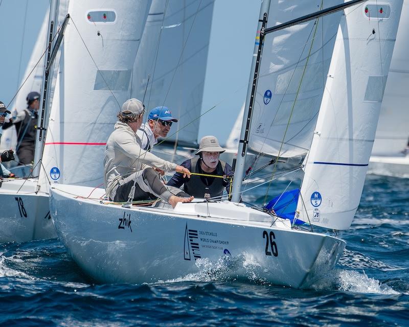 James Mayo, Paul Cayard, and Ben Lamb aboard Magpie AUS 1526 win the 2026 Etchells World Championship at San Diego Yacht Club - photo © Mark Albertazzi