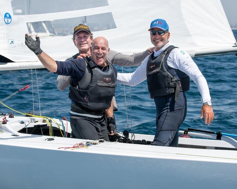 James Mayo, Paul Cayard, and Ben Lamb aboard Magpie AUS 1526 win the 2026 Etchells World Championship at San Diego Yacht Club - photo © Mark Albertazzi