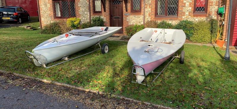 Steve and Sarah's Europes ready to race in 2021 - photo © Steve Cockerill