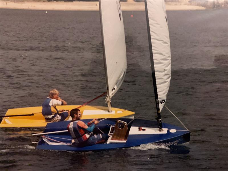 Steve racing his Europe in the late 1980s photo copyright Archive taken at  and featuring the Europe class