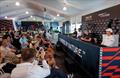 Skippers at a morning press conference ahead of the Singapore Sail Grand Prix © Ian Walton / SailGP