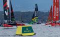 Rolex marker on Race Day 2 of the Rolex Switzerland Sail Grand Prix held in Geneva, Switzerland Sunday 21 September. Rolex SailGP Championship Event 10 Season © Felix Diemer for SailGP