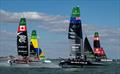 Black Foils, Northstar Canada and Brazil and Switzerland off Southsea - SailGP Great Britain - July 26, July 2026 &copy; Ricardo Pinto/SailGP