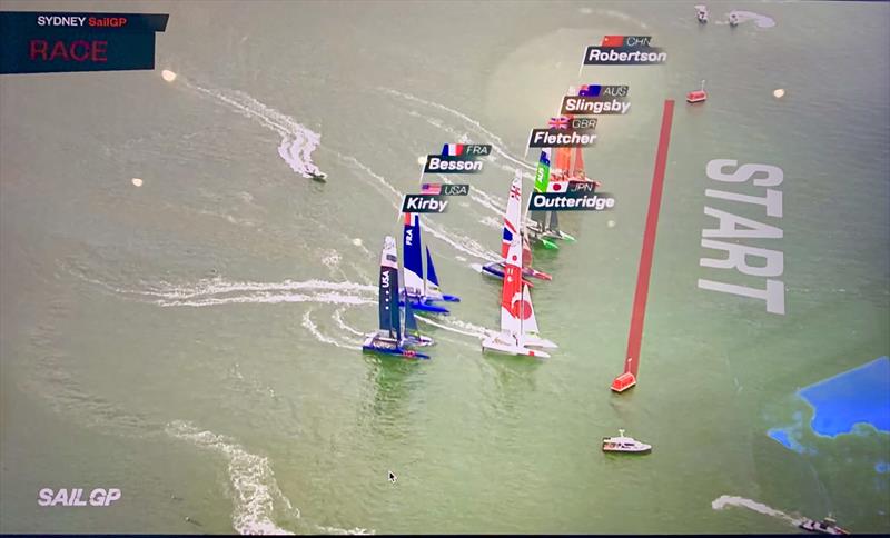 SailGP Sydney on screen graphics - photo © SailGP