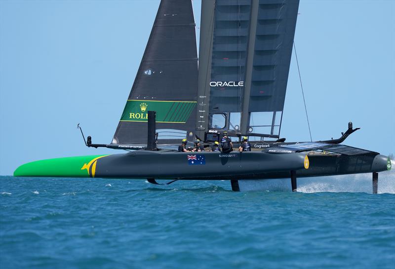 Australia SailGP Team helmed by Tom Slingsby in action during the Bermuda SailGP  - photo © Thomas Lovelock/ SailGP