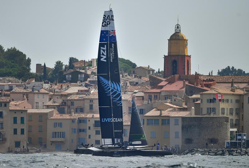 New Zealand SailGP Team helmed by Peter Burling SailGP, Event 5, Season 2 in Saint-Tropez, France. 10 September . Photo: Ricardo Pinto for SailGP. Handout image supplied by SailGP photo copyright Ricardo Pinto/SailGP taken at Société Nautique de Saint-Tropez and featuring the F50 class