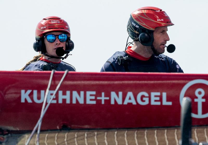 Hannah Mills and Ben Ainslie, Emirates Great Britain SailGP Team - photo © Ricardo Pinto for SailGP