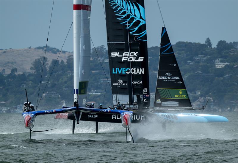 France and New Zealand SailGP teams - Race Day 2 -  SailGP Season 4 Grand Final in San Francisco, USA - July 14, 2024 - photo © Jason Ludlow / SailGP