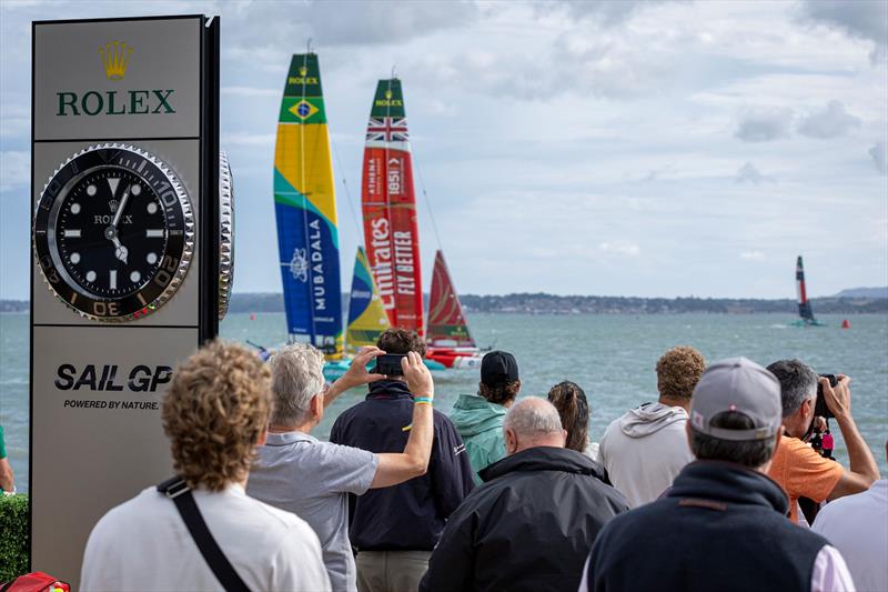 Race Day 1 of the Emirates Great Britain Sail Grand Prix in Portsmouth - photo © Kieran Cleeves for SailGP