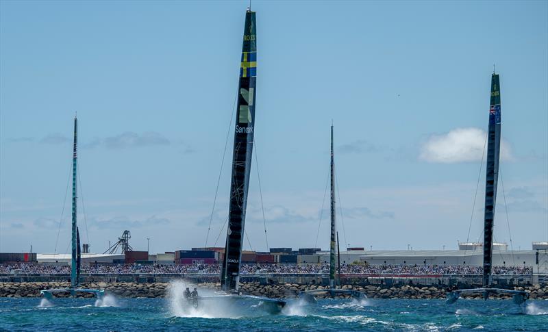 Sweden chases the pack - Oracle Perth Sail Grand Prix - Event 1, Day 1, Season 6 - January 17, 2026  - photo © Ricardo Pinto/SailGP