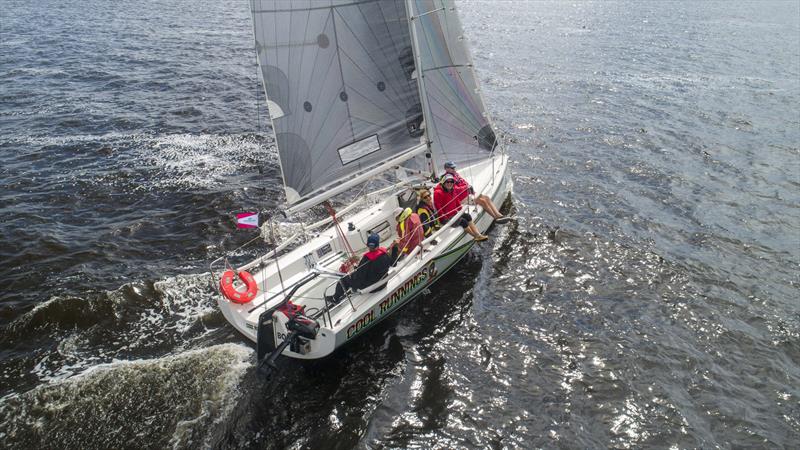 Fareast 28R National Champion Cool Runnings - Sail Port Stephens 2022 photo copyright Hover UAV taken at Corlette Point Sailing Club and featuring the FarEast 28 class