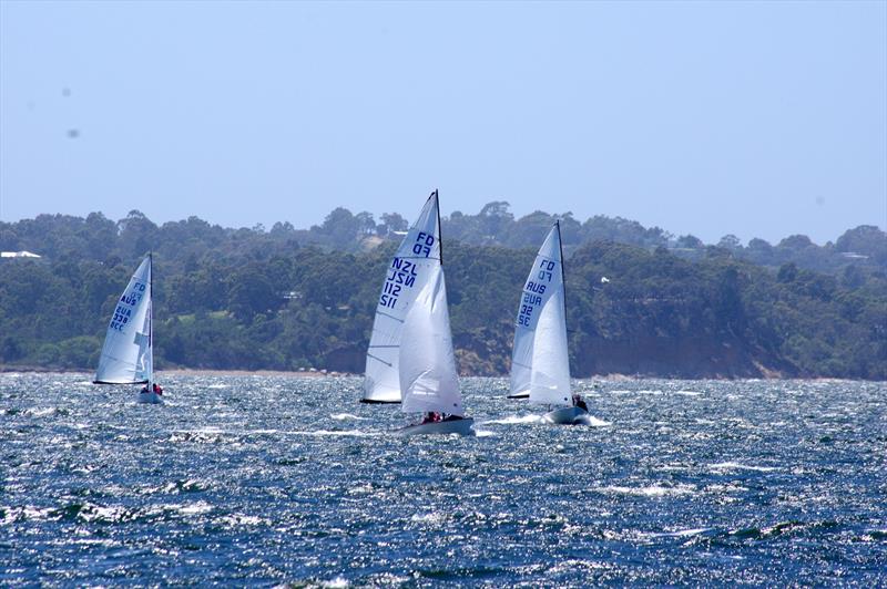 John Bailey & David Gibb on Lupicus NZL112 in 5th position achieving the leeward rounding in race 5, sailed a fast race to pass David Ham & Finn Buckley on Green Eggs & Ham AUS32 and Ian McCrossin & Peter Bevis on Lupicus 60 AUS33, and finish 3rd overall - photo © Jeanette Severs