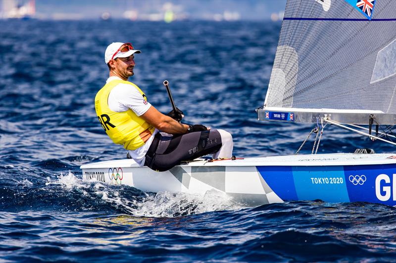 Giles Scott (GBR) on Tokyo 2020 Olympic Sailing Competition Day 8 - photo © Sailing Energy / World Sailing