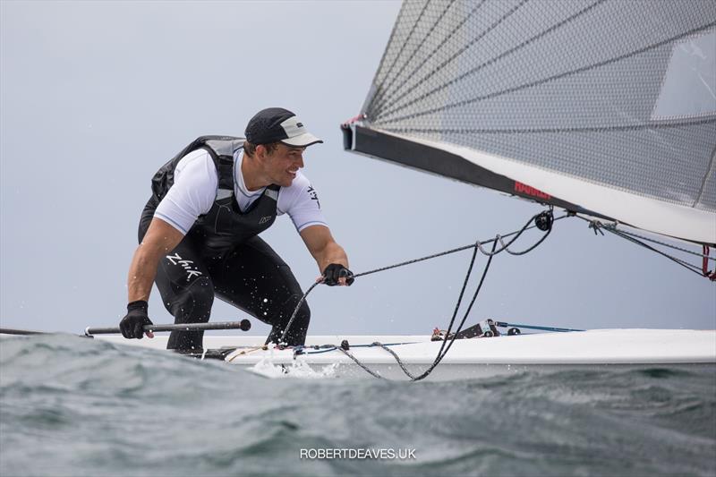Andy Maloney (NZL) - Finn Gold Cup - Porto, Portugal - May 2021 photo copyright Robert Deaves / Finn Class taken at Vilamoura Sailing and featuring the Finn class