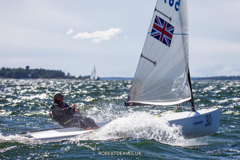 Martin Hughes - 2022 Finn World Masters Day 4 photo copyright Robert Deaves taken at  and featuring the Finn class