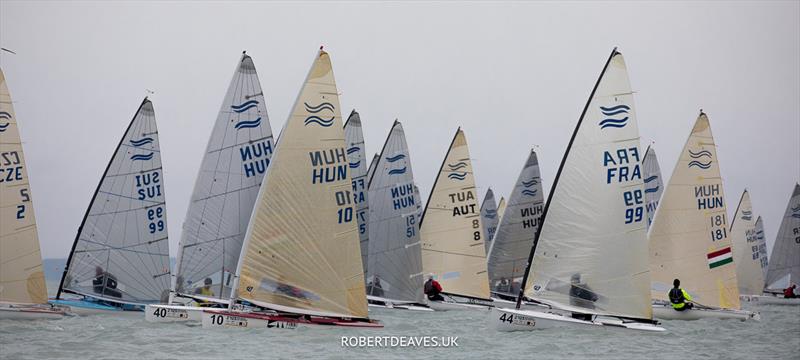 Race 9 at the 2023 Open and U23 Finn Europeans in Csopak, Hungary - photo © Robert Deaves / www.robertdeaves.uk