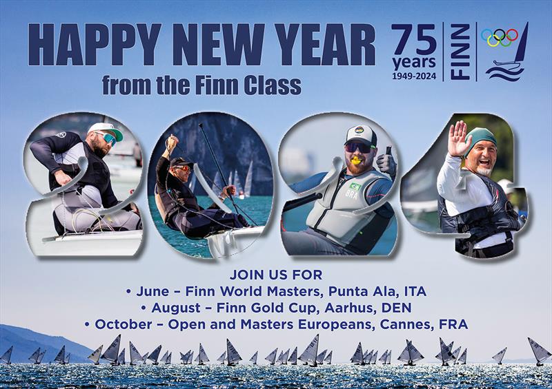 Happy New Year from the Finn Class on its 75th Anniversary photo copyright Robert Deaves taken at  and featuring the Finn class