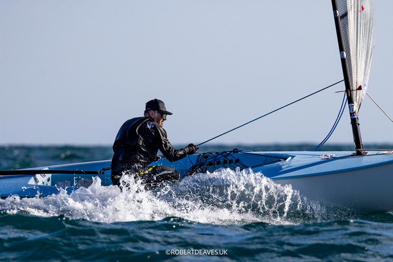 Laurent Hay, FRA photo copyright Robert Deaves taken at Yacht Club de Cannes and featuring the Finn class