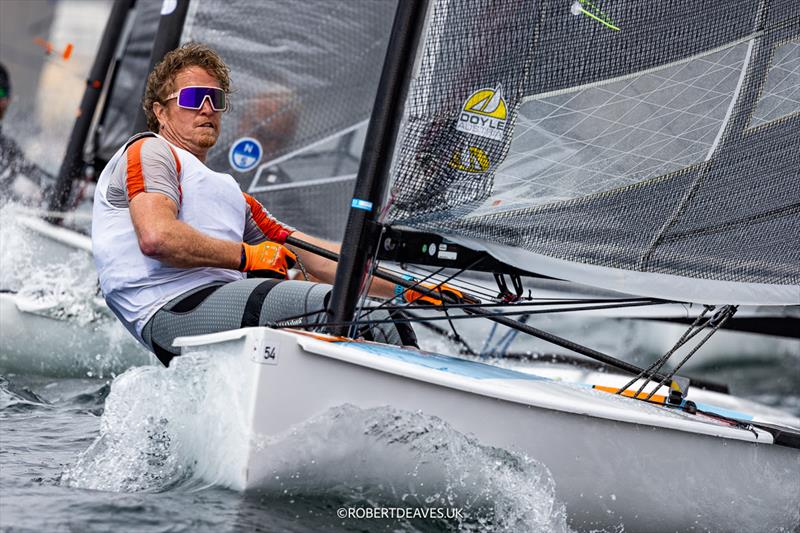 Fabian Lemmel, GER - 2025 Open Finn European Championship photo copyright Robert Deaves / www.robertdeaves.uk taken at Circolo del Remo e della Vela Italia and featuring the Finn class