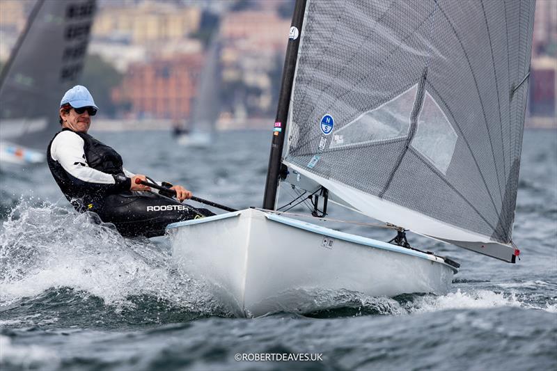 Nick Craig, GBR - 2025 Open Finn European Championship photo copyright Robert Deaves / www.robertdeaves.uk taken at Circolo del Remo e della Vela Italia and featuring the Finn class