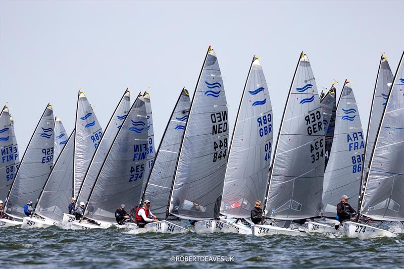 Start yellow group - Finn World Masters, Day 2 - photo © Robert Deaves