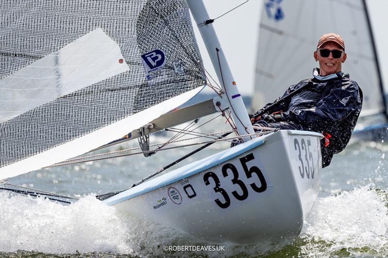 Gerrit Jan van Ommen, NED - Finn World Masters, Day 2 photo copyright Robert Deaves taken at Regatta Center Medemblik and featuring the Finn class
