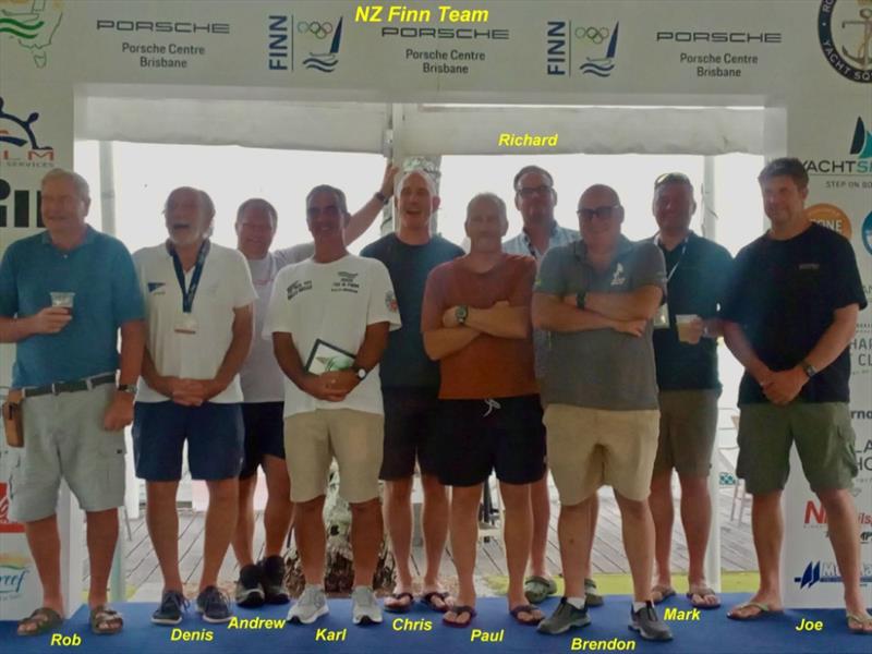 Kiwi Team - Finn Gold Cup & Finn Masters World Championship - Brisbane - February 2026 - photo © Robert Deaves / Finn Class
