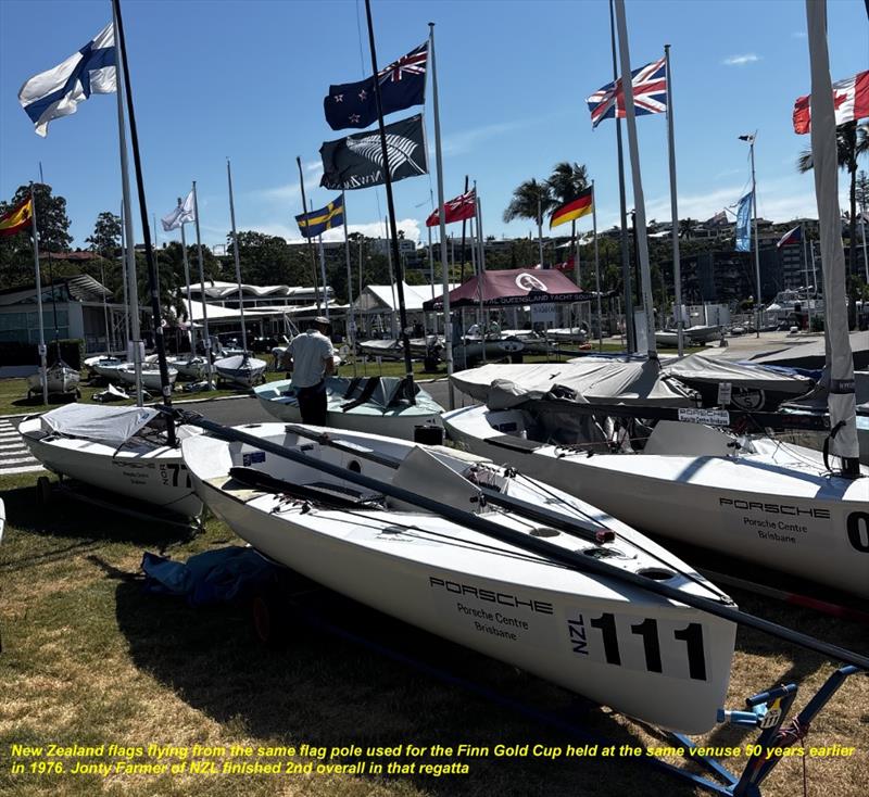 Boat park - Finn Gold Cup & Finn Masters World Championship - Brisbane - February 2026 - photo © Robert Deaves / Finn Class