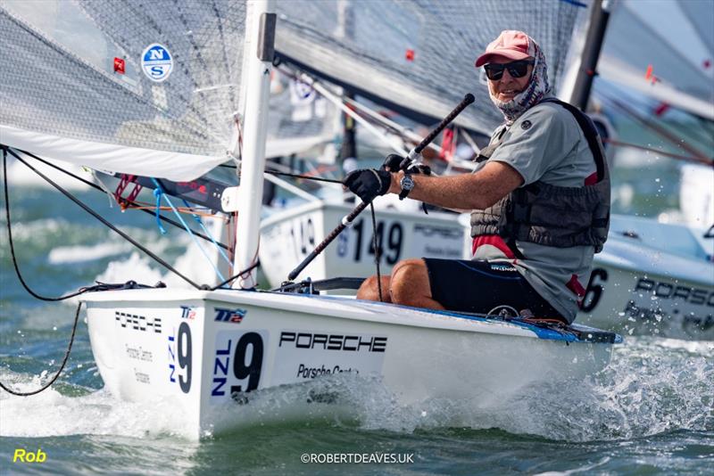Rob Coutts (NZL) - Finn Gold Cup & Finn Masters World Championship - Brisbane - February 2026 - photo © Robert Deaves / Finn Class