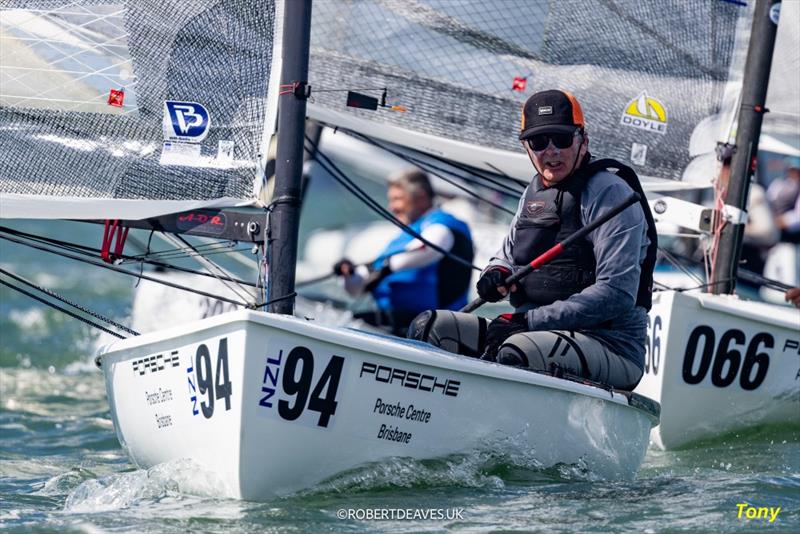 Tony Bierre (NZL) - Finn Gold Cup & Finn Masters World Championship - Brisbane - February 2026 - photo © Robert Deaves / Finn Class