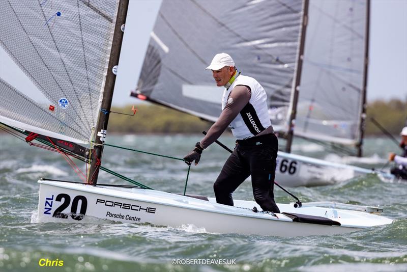 Chris Wells (NZL) - Finn Gold Cup & Finn Masters World Championship - Brisbane - February 2026 - photo © Robert Deaves / Finn Class