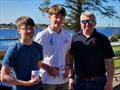 Silver fleet winners Olin Bateman and Conor Kelly (with Donal Herraghty, Commodore) - Fireball Open Championship at Lough Ree © Frank Miller