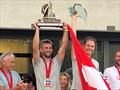 Switzerland's Yves Mermod & Maja Siegenthaler win the 2025 Fireball World Championship &copy; Elena Giolai