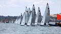 Simon Kings and Jono Loe (GBR 15174) start well in the final race on Day 5 of the 2026 Fireball World Championship at the Royal Torbay Yacht Club &copy; Mark Jardine