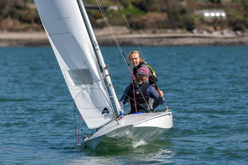 Nicola Ferguson and Thomas Chaix finish 2nd in the Irish Fireball Munster Championships photo copyright Bob Bateman taken at Monkstown Bay Sailing Club and featuring the Fireball class