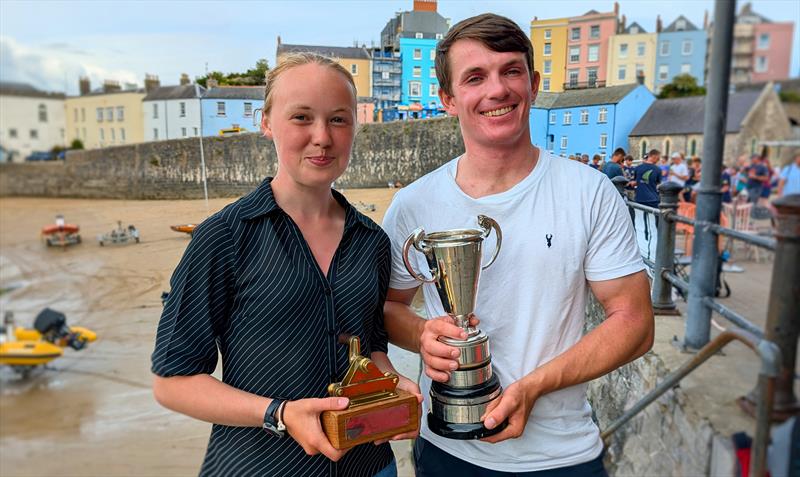 Rhona Enkel and Ben Whaley, 80th Anniversary Firefly National Champions - photo © Mark Jardine