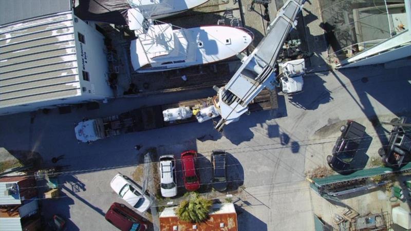 Hull #7 Engine installation - photo © Michael Rybovich & Sons