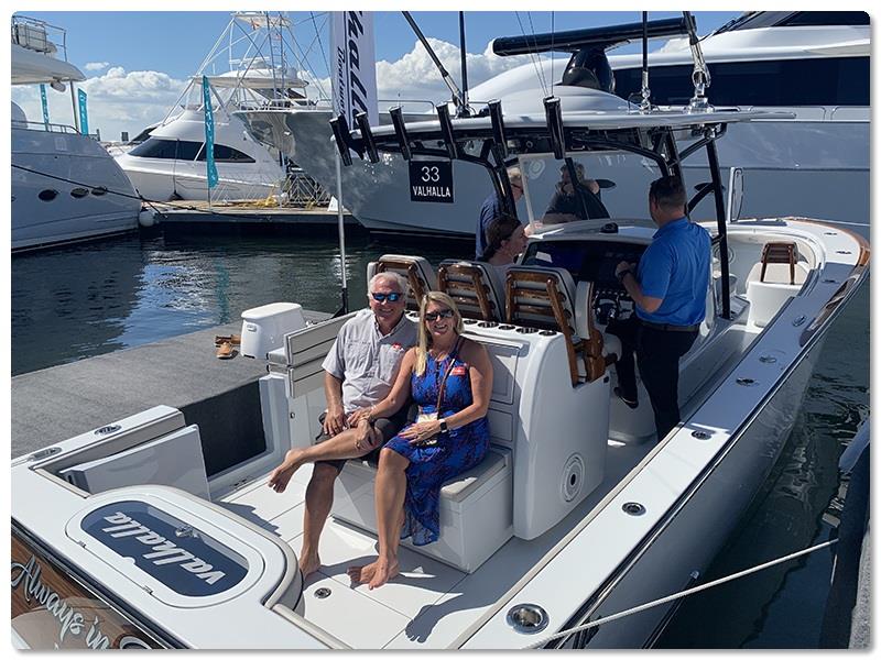 Mark Brunski and Lisa Wannemacher - photo © Viking Yachts