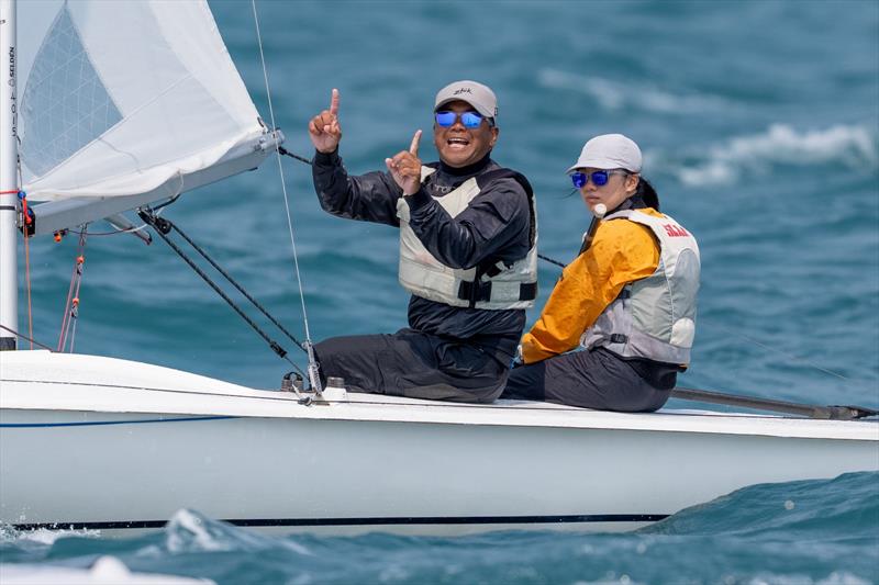 Lijia Xu and Adam Kingston win the Hong Kong Flying Fifteen Championship 2026 - photo © HK F15 Assoc