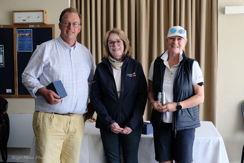 Justin Waples and Jackie McKellar win the Burnham Flying Fifteen Open photo copyright Roger Mant Photography taken at Royal Corinthian Yacht Club and featuring the Flying Fifteen class