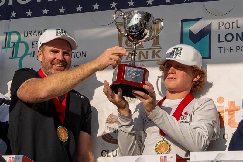 Junior Congressional Cup winning team of Otto Wehner and Pete Nicolas / Berntsson Sailing Team on day 3 of the 60th Congressional Cup - photo © Ian Roman / WMRT