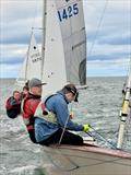 Hugh and Dan with Joris and Nancy - GP14 Leinster Championship at Howth &copy; Karolina Kernan
