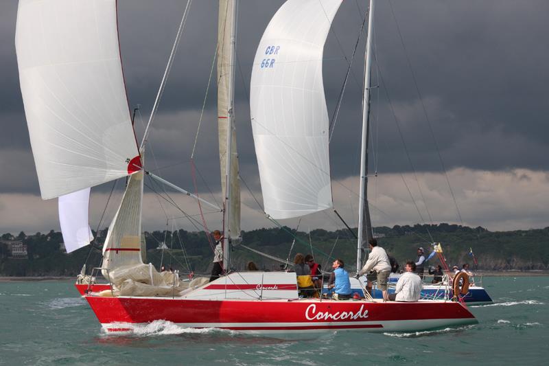 Concorde, winner of the Half Ton Spirit Trophy during the Half Ton Classics Cup at Sport Nautique Saint-Quay-Portrieux photo copyright Fiona Brown / www.fionabrown.com taken at Sport Nautique de Saint-Quay-Portrieux and featuring the Half Tonner class