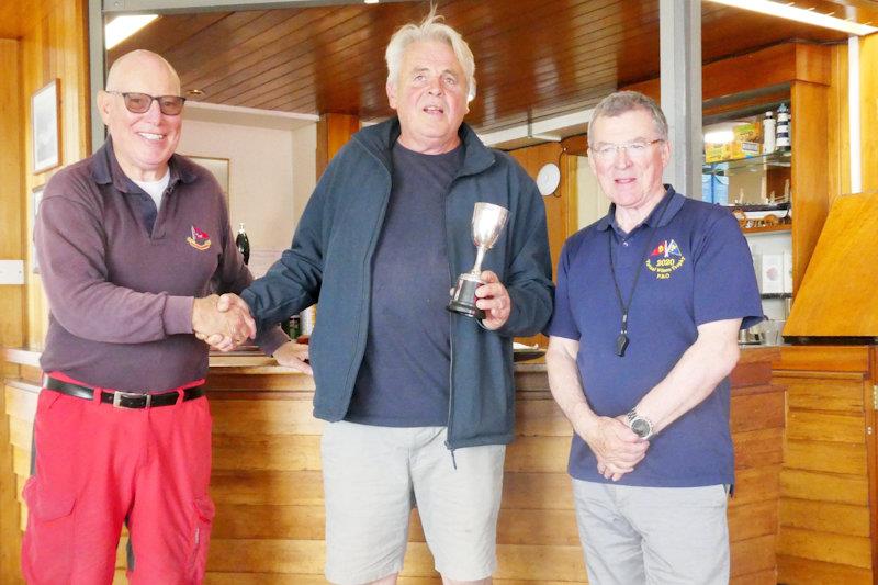 Overall winner, Mike Hartley, with the Helmsman's Cup - West Kirby Star class Classic Boat Challenge - photo © Alan Jenkins