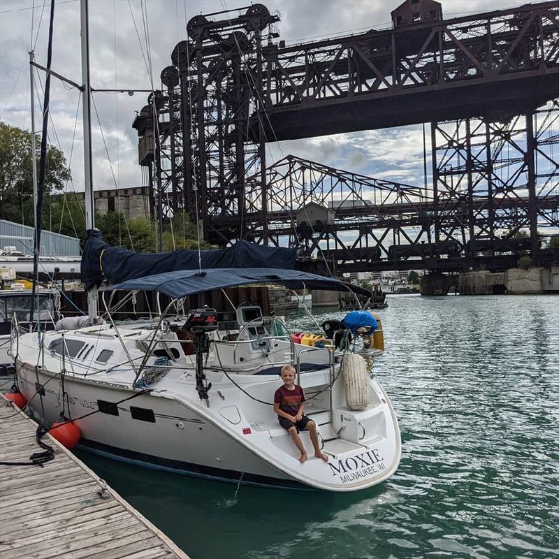 Christine Malcolm sailing with her family - photo © Harken