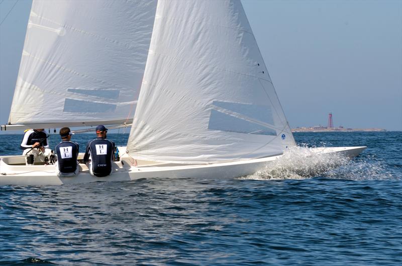 Hans Eckerström and his team training ahead of the Dragon Gold Cup photo copyright Mikael Britschgi taken at Marstrands Segelsällskap and featuring the  class