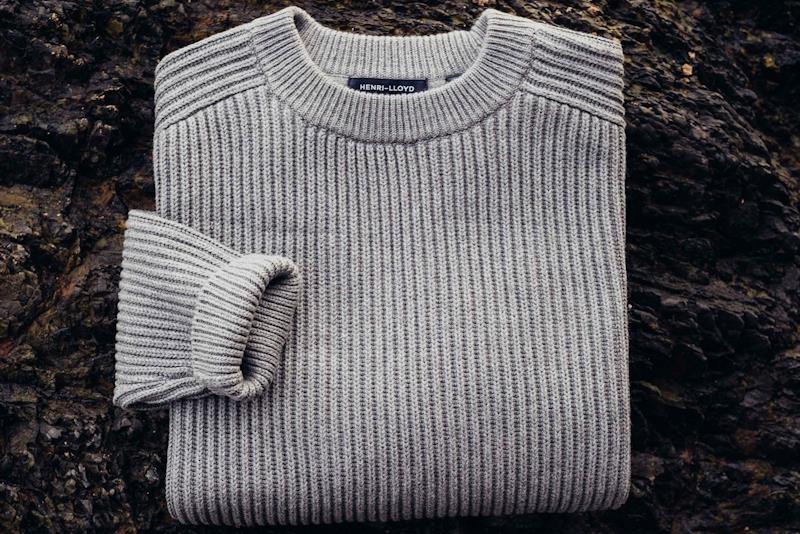 Padstow organic crew neck knit - photo © Henri-Lloyd