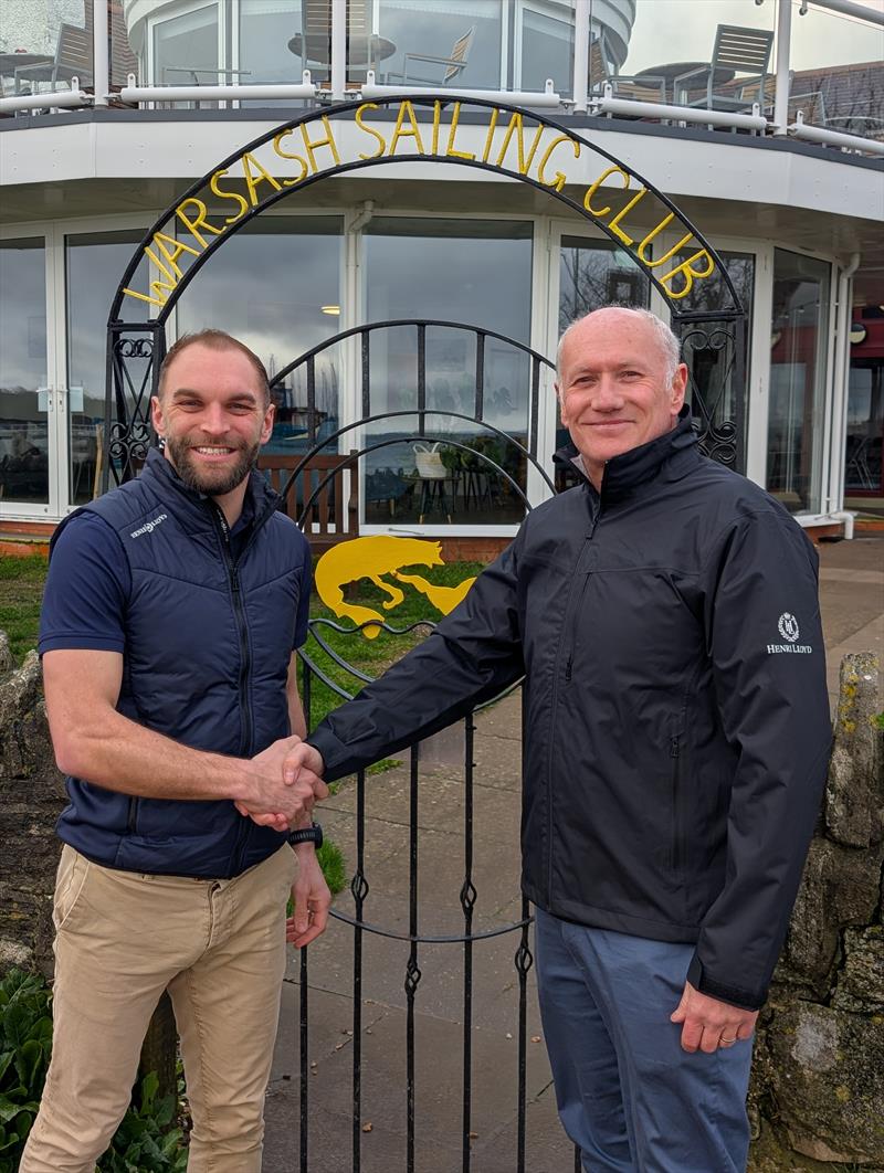 Henri-Lloyd's Ross Partridge and Warsash Sailing Club Commodore Roger Cerrato - photo © Henri-Lloyd