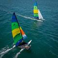 Jason crosses Jess - 49th WA Hobie 16 State Championships © Prodrone Worx